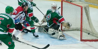 Optibet hokeja līgas regulārā čempionāta spēle starp HK “Liepāja/Optibet” un HK “Zemgale/LLU” LOC ledus hallē, Liepāja, 2018. gada 03. februāris.