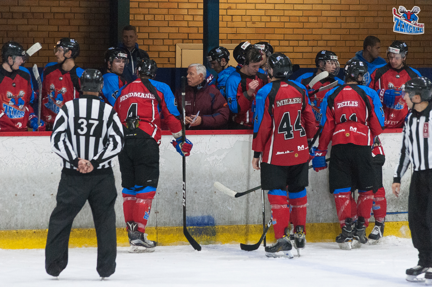 Optibet hokeja līgas spēle starp Zemgale/LLU un Liepāja/Optibet Jelgava ledus hallē 2017. gada 01. novembrī.