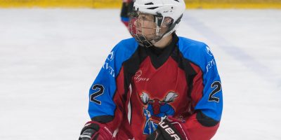 Latvijas bērnu un jauniešu čempionāta spēle starp "JLSS U18" un "Valmieras HK" Jelgavas ledus hallē Jelgavā 2018. gada 13. janvārī.