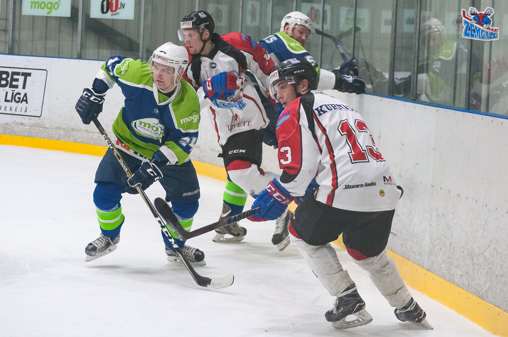 Optibet hokeja līgas regulārā čempionāta spēle starp “Mogo” un “Zemgale/LLU” 2018. gada 10. janvārī Mogo ledus hallē Rīgā.