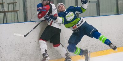 Optibet hokeja līgas izslēgšanas spēļu kārtas pusfināla pirmā spēle starp HK “Mogo” un HK “Zemgale/LLU” Mogo ledus hallē, Rīgā, 2018. gada 24. februārī. Adeļsons