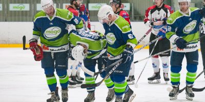 Optibet hokeja līgas izslēgšanas spēļu kārtas pusfināla pirmā spēle starp HK “Mogo” un HK “Zemgale/LLU” Mogo ledus hallē, Rīgā, 2018. gada 24. februārī.