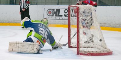 Optibet hokeja līgas izslēgšanas spēļu kārtas pusfināla pirmā spēle starp HK “Mogo” un HK “Zemgale/LLU” Mogo ledus hallē, Rīgā, 2018. gada 24. februārī. Rybchik