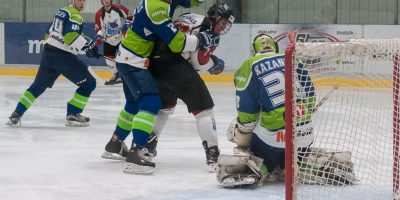 Optibet hokeja līgas izslēgšanas kārtas otrā spēle starp “Mogo” un “Zemgale/LLU”, Mogo ledus hallē, Rīgā, 2018. gada 25. februārī. Aploks