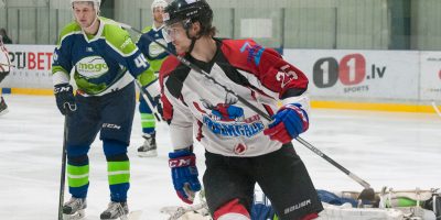 Optibet hokeja līgas izslēgšanas kārtas otrā spēle starp “Mogo” un “Zemgale/LLU”, Mogo ledus hallē, Rīgā, 2018. gada 25. februārī. Rancevs