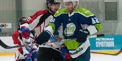 Optibet hokeja līgas izslēgšanas kārtas otrā spēle starp “Mogo” un “Zemgale/LLU”, Mogo ledus hallē, Rīgā, 2018. gada 25. februārī. Rancevs