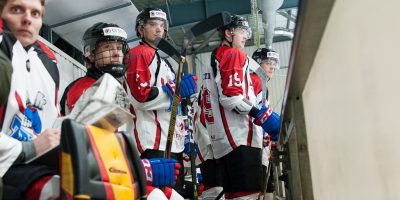 Optibet hokeja līgas izslēgšanas kārtas otrā spēle starp “Mogo” un “Zemgale/LLU”, Mogo ledus hallē, Rīgā, 2018. gada 25. februārī.