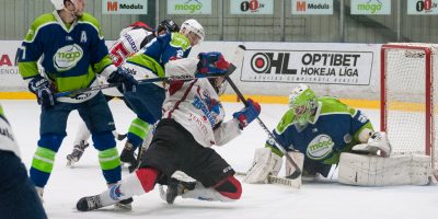 Optibet hokeja līgas izslēgšanas kārtas otrā spēle starp “Mogo” un “Zemgale/LLU”, Mogo ledus hallē, Rīgā, 2018. gada 25. februārī.