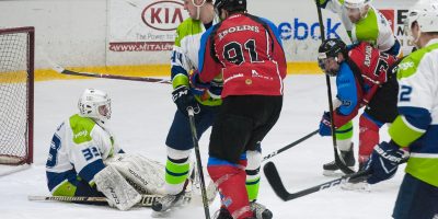OHL: Zemgale/LLU - Mogo 01.03.2018. Optibet hokeja līgas pusfināla izslēgšanas kārtas ceturtā spēle starp HK “Zemgale/LLU” un HK “Mogo” Jelgavas ledus hallē 2018. gada 01. martā. Foto: Ruslans Antropovs