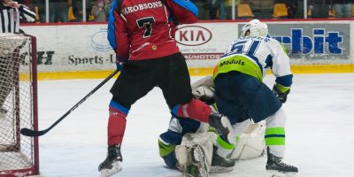 Playoff: Zemgale/LLU - Mogo 06.03.2018. Optibet hokeja līgas pusfināla izslēgšanas kārtas sestā spēle starp HK “Zemgale/LLU” un HK “Mogo” Jelgavas ledus hallē, 2018. gada 06. martā.