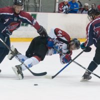 Pirmsezonas pārbaudes spēle starp HK "Zemgale/LLU" un HK "Prizma" Volvo SC ledus hallē 2018. gada 17. augustā.