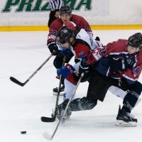 Pirmsezonas pārbaudes spēle starp HK "Zemgale/LLU" un HK "Prizma" Volvo SC ledus hallē 2018. gada 17. augustā.