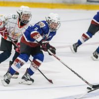 LBJČH čempionāta spēle starp "JLSS U11 A" un "Pārdaugava" Jelgavas ledus hallē 2018. gada 9. septembrī.