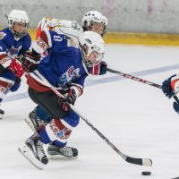 LBJČH čempionāta spēle starp "JLSS U11 A" un "Pārdaugava" Jelgavas ledus hallē 2018. gada 9. septembrī.