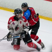 Draudzības spēle starp HK "JLSS U17" un "Panter Tallinn" (Igaunija) Jelgavas ledus hallē 2018. gada 01. septembrī.