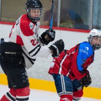 Draudzības spēle starp HK "JLSS U17" un "Panter Tallinn" (Igaunija) Jelgavas ledus hallē 2018. gada 01. septembrī.