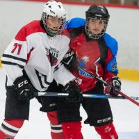 Draudzības spēle starp HK "JLSS U17" un "Panter Tallinn" (Igaunija) Jelgavas ledus hallē 2018. gada 01. septembrī.