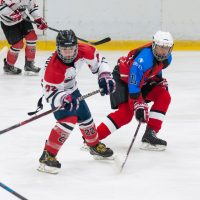 Draudzības spēle starp HK "JLSS U17" un "Panter Tallinn" (Igaunija) Jelgavas ledus hallē 2018. gada 01. septembrī.