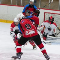 Draudzības spēle starp HK "JLSS U17" un "Panter Tallinn" (Igaunija) Jelgavas ledus hallē 2018. gada 01. septembrī.