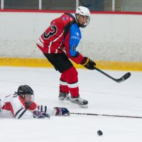 Draudzības spēle starp HK "JLSS U17" un "Panter Tallinn" (Igaunija) Jelgavas ledus hallē 2018. gada 01. septembrī.