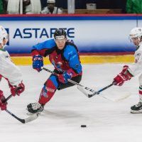 Optibet hokeja līgas atklāšana Jelgava ledus hallē ar pirmo mājas spēlei, kurā "Zemgale/LLU" tikās ar HK "Liepāja" 2018. gada 15. septembrī.