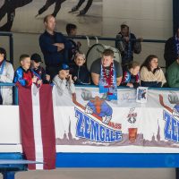 Optibet hokeja līgas atklāšana Jelgava ledus hallē ar pirmo mājas spēlei, kurā "Zemgale/LLU" tikās ar HK "Liepāja" 2018. gada 15. septembrī.