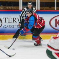 Optibet hokeja līgas atklāšana Jelgava ledus hallē ar pirmo mājas spēlei, kurā "Zemgale/LLU" tikās ar HK "Liepāja" 2018. gada 15. septembrī.