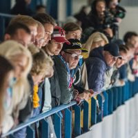 Optibet hokeja līgas atklāšana Jelgava ledus hallē ar pirmo mājas spēlei, kurā "Zemgale/LLU" tikās ar HK "Liepāja" 2018. gada 15. septembrī.