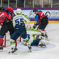 Optibet hokeja līgas spēle starp "Zemgale/LLU" un HK "Mogo" 2018. gada 22. septembrī.