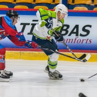 Optibet hokeja līgas spēle starp "Zemgale/LLU" un HK "Mogo" 2018. gada 22. septembrī.