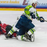 Optibet hokeja līgas spēle starp "Zemgale/LLU" un HK "Mogo" 2018. gada 22. septembrī.