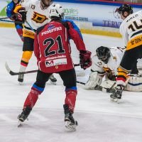 Jaunatnes attīstības hokeja līgas spēle starp HK "Zemgale/Juniors" un HK "Dinaburga" Jelgavas ledus halle 2018. gada 28. oktobrī.