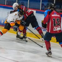 Jaunatnes attīstības hokeja līgas spēle starp HK "Zemgale/Juniors" un HK "Dinaburga" Jelgavas ledus halle 2018. gada 28. oktobrī.