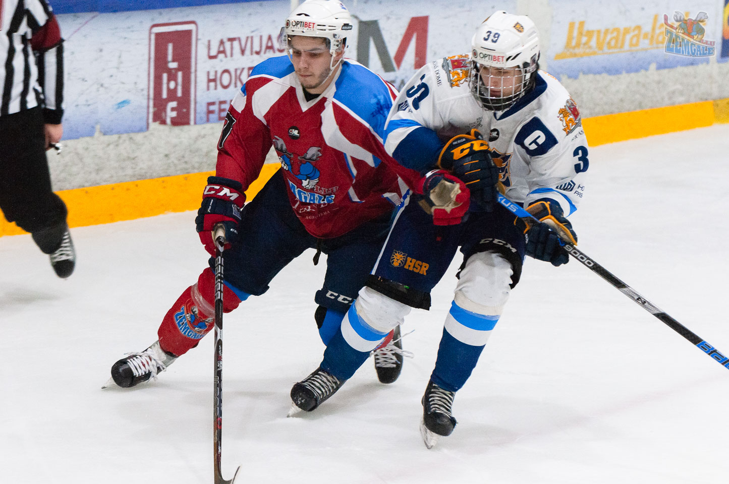 Optibet hokeja līgas regulārā čempionāta spēle starp HK “Zemgale/LLU” un HS “Rīga” Jelgavas ledus hallē 2020. gada 22. februārī | Foto: Ruslans Antropovs