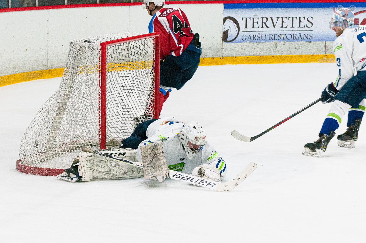 Optibet hokeja līgas regulārā čempionāta spēle starp HK “Zemgale/LLU” un HK “Mogo” Jelgavas ledus hallē 2020. gada 15. februārī | Foto: Ruslans Antropovs